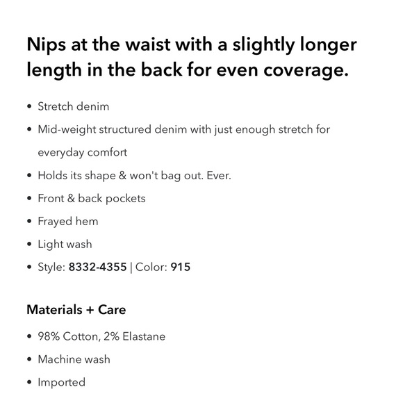 High Waisted Denim Skirt - Picture 8 of 9